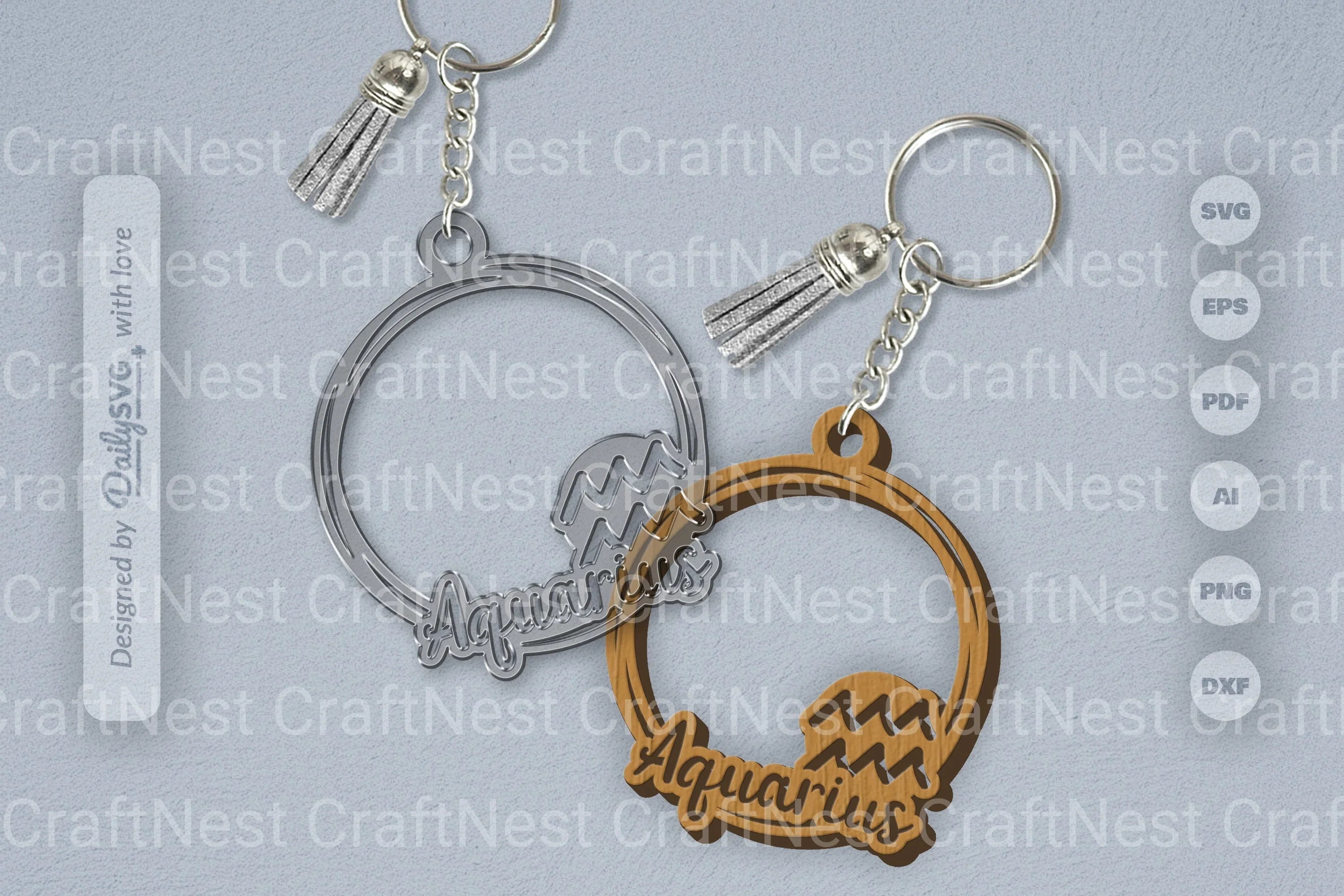 Aquarius Zodiac SVG Bundle