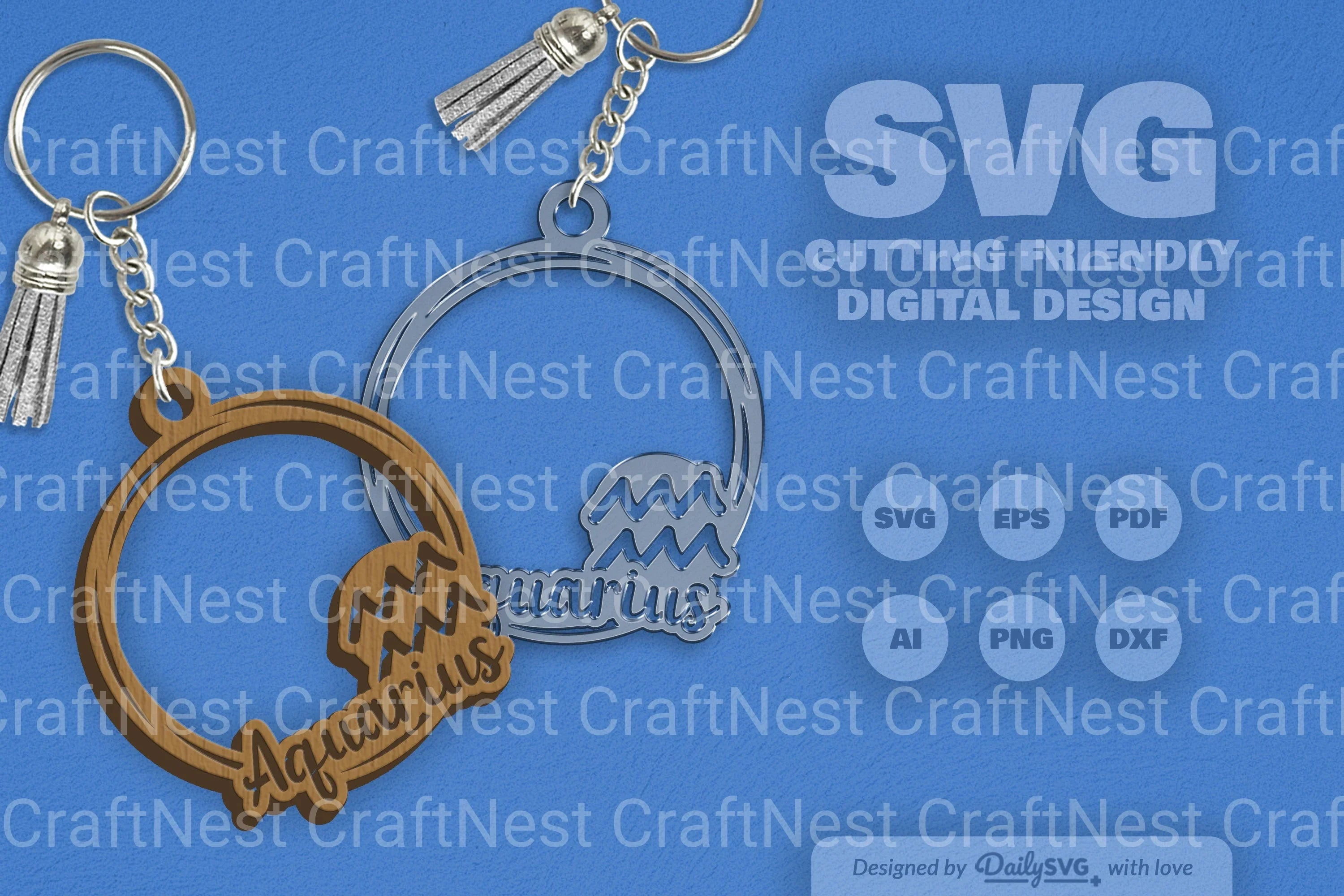 Aquarius Zodiac SVG Bundle