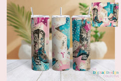 Rustic Cowgirl Boots Tumbler Wrap Bundle - CraftNest - Digital Crafting and Art