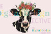 Floral Highland Cow Clipart Bundle