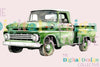 Vintage Green Truck Clipart Bundle 1987