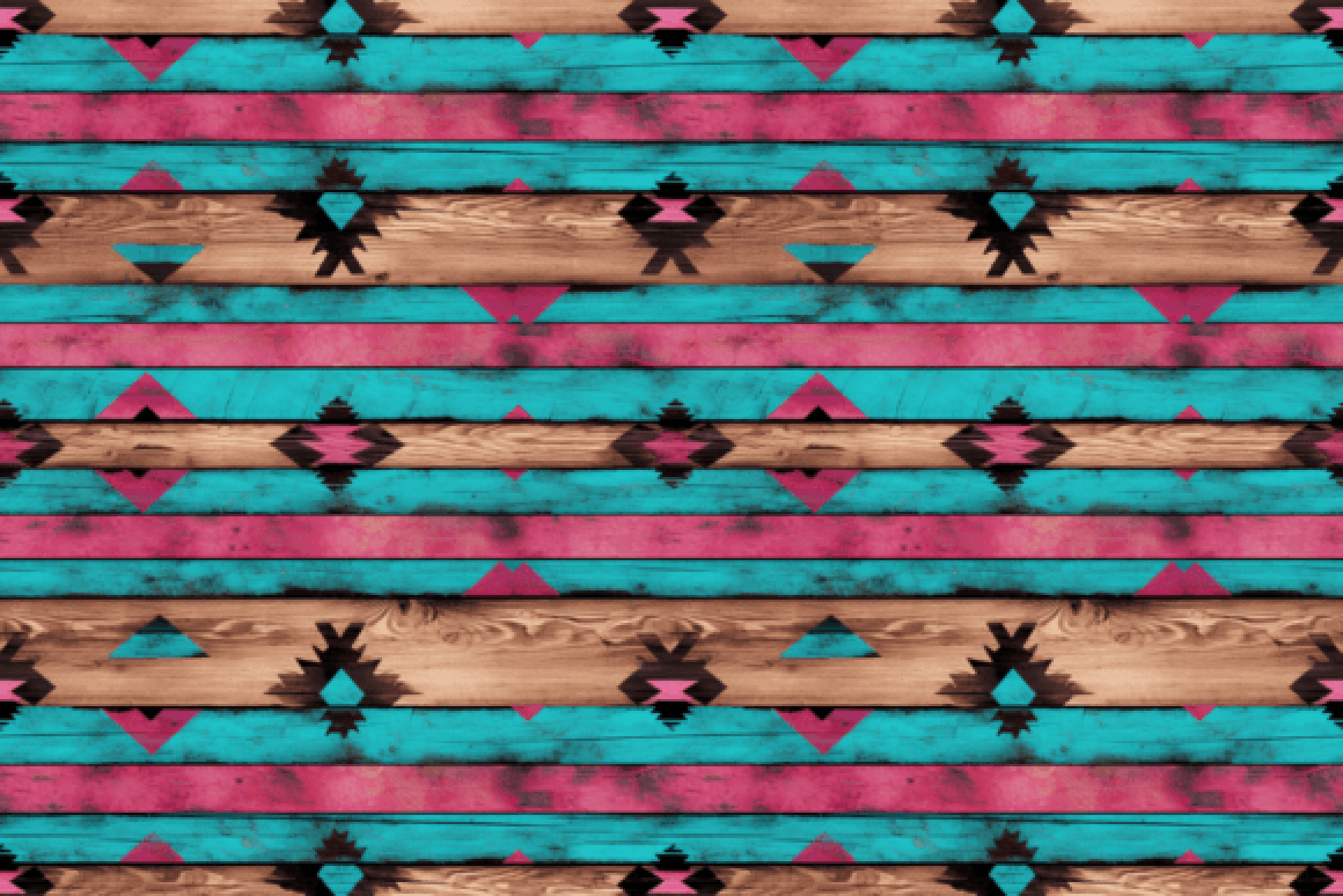 Vintage Pink & Teal Wood Antique Backgrounds - CraftNest - Digital Crafting and Art