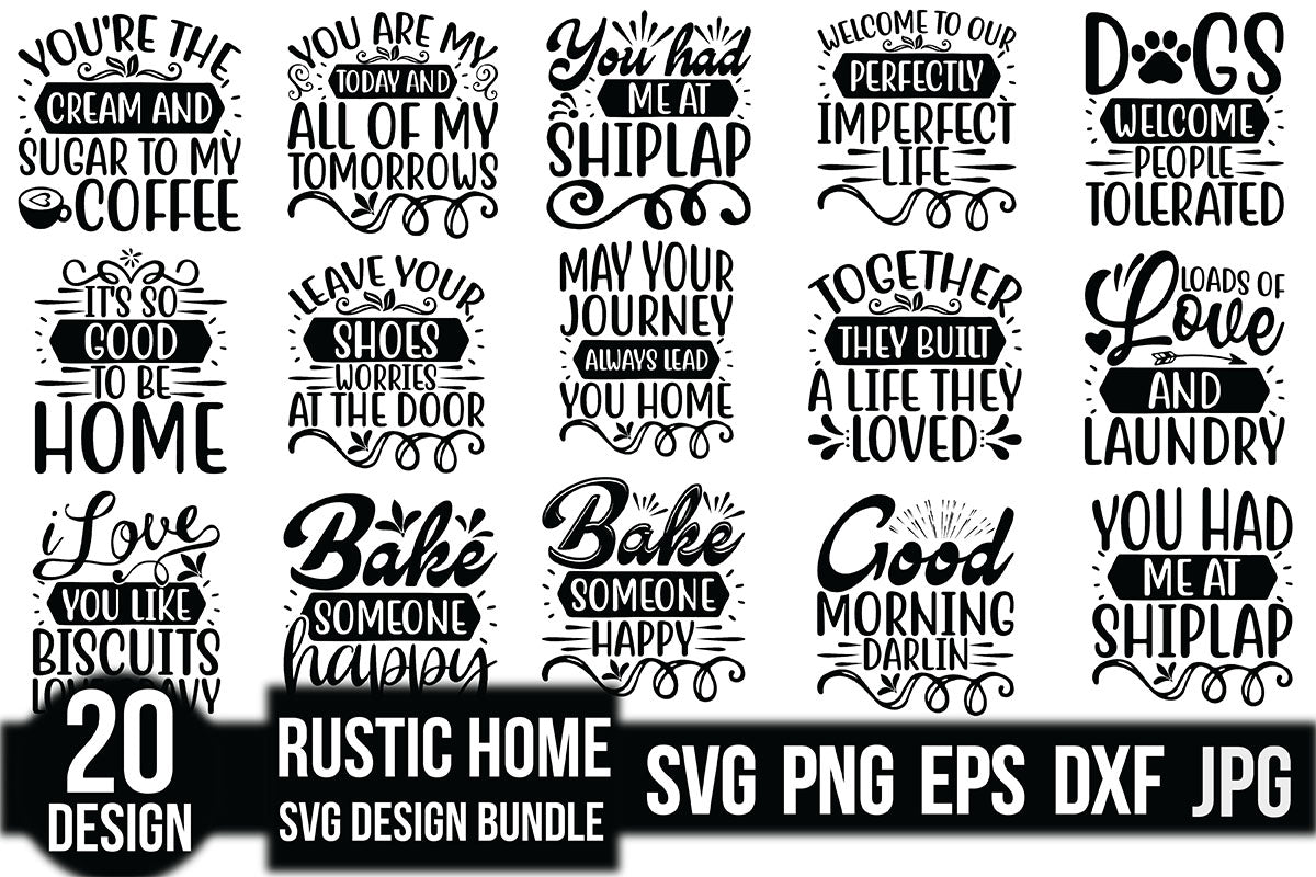 Rustic Home SVG Bundle