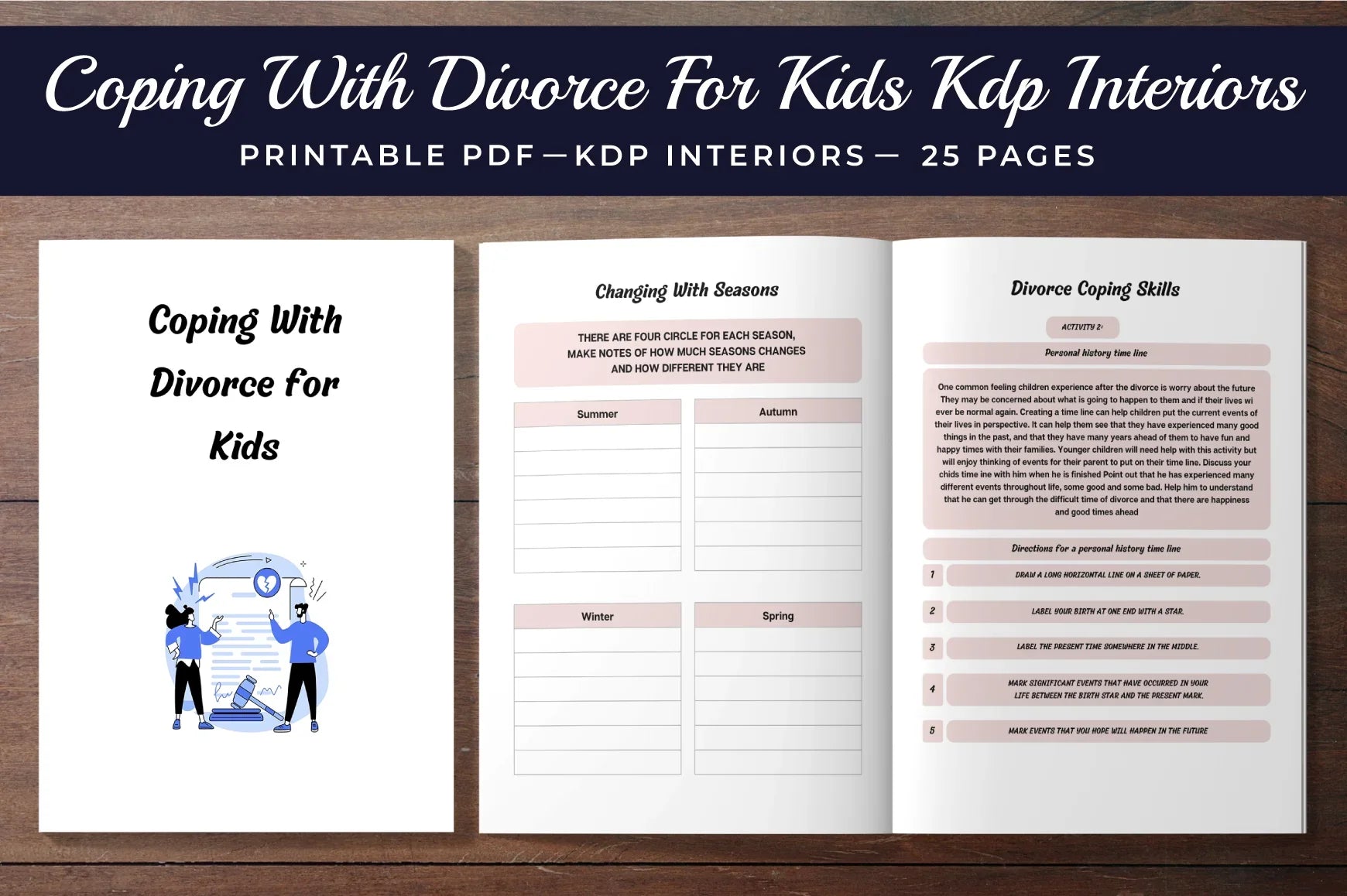 Coping With Divorce for Kids Planner - CraftNest - Digital Crafting and Art