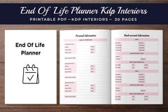 End of Life Planner - CraftNest - Digital Crafting and Art
