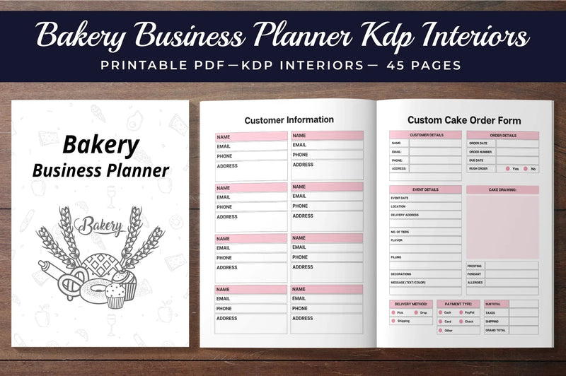 Bakery Business Planner  Bundle - CraftNest - Digital Crafting and Art