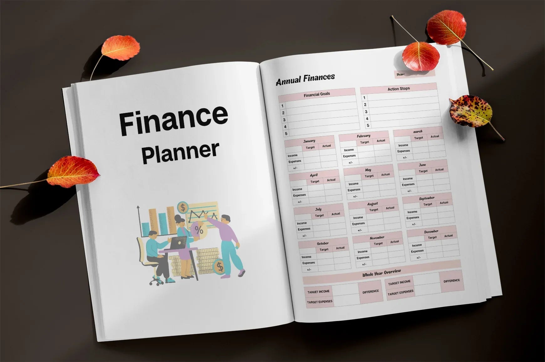 Finance Planner from 100 Planner - Printable Bundle - CraftNest - Digital Crafting and Art