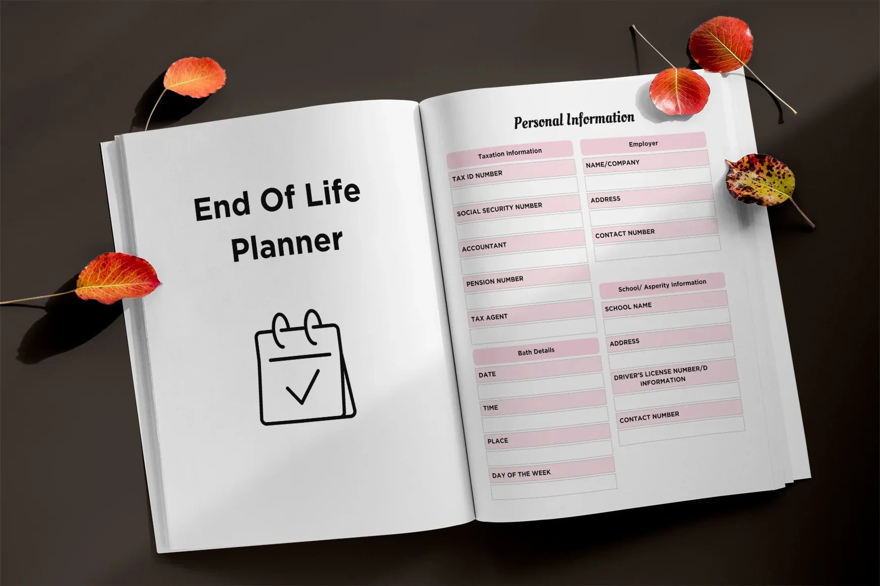 End of Life Planner - CraftNest - Digital Crafting and Art