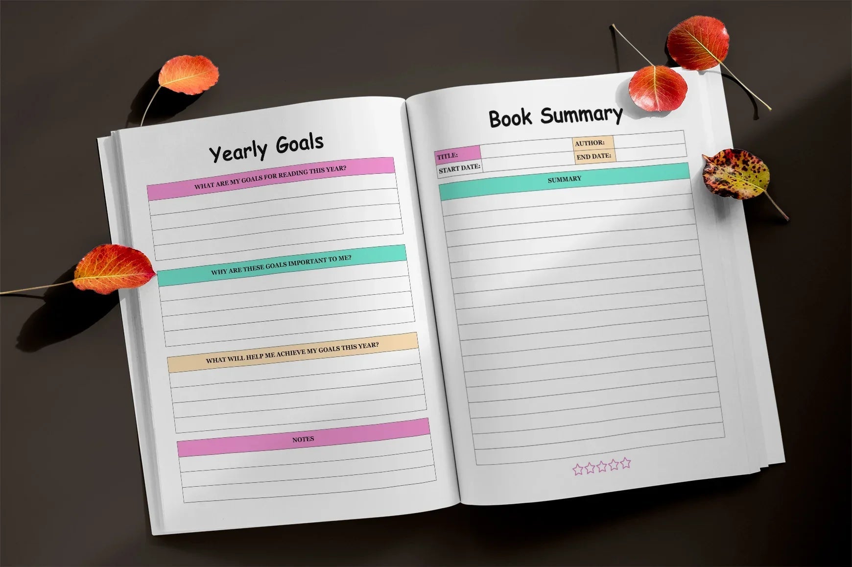 Reading Planner - CraftNest - Digital Crafting and Art