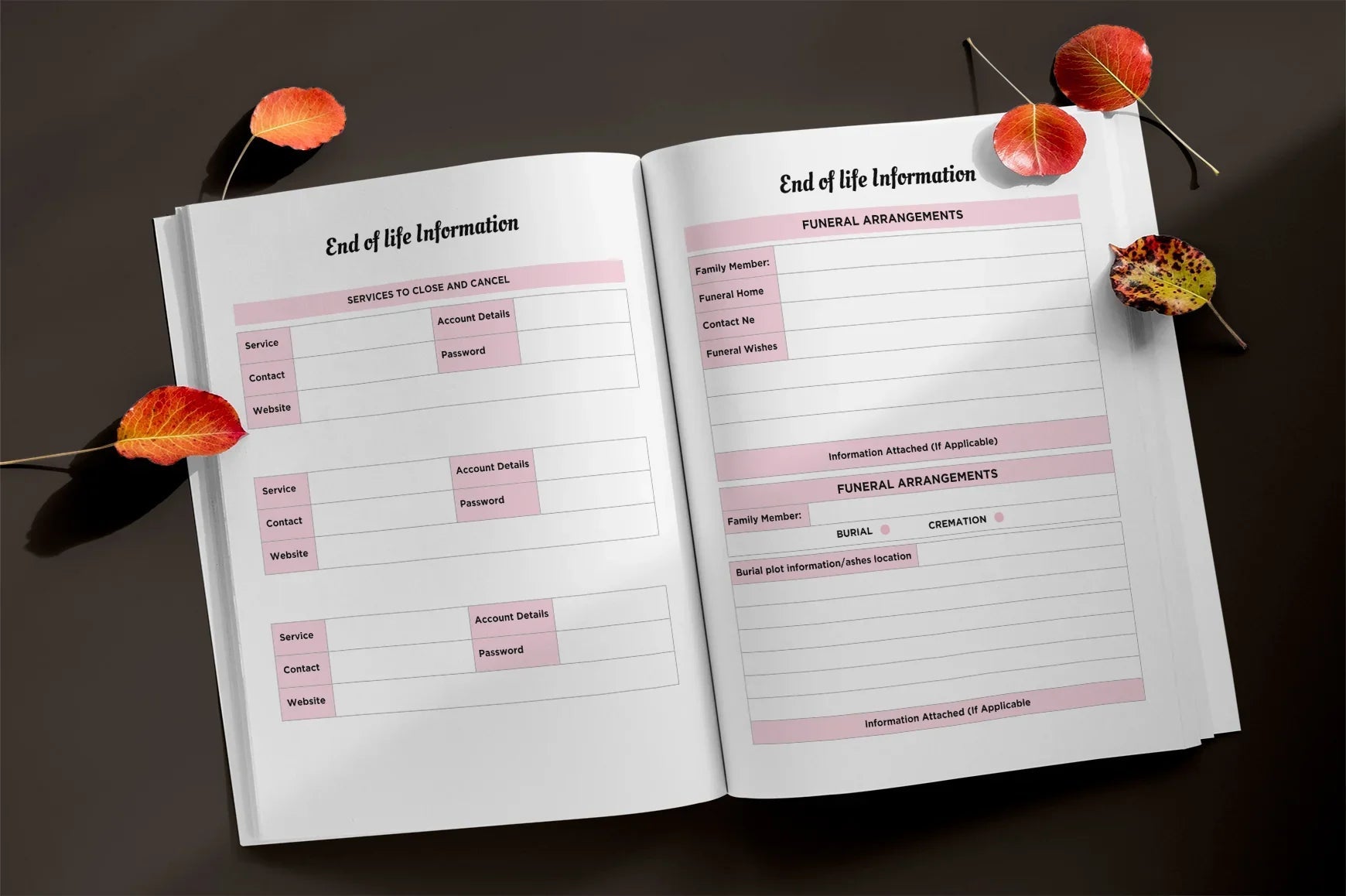 End of Life Planner - CraftNest - Digital Crafting and Art