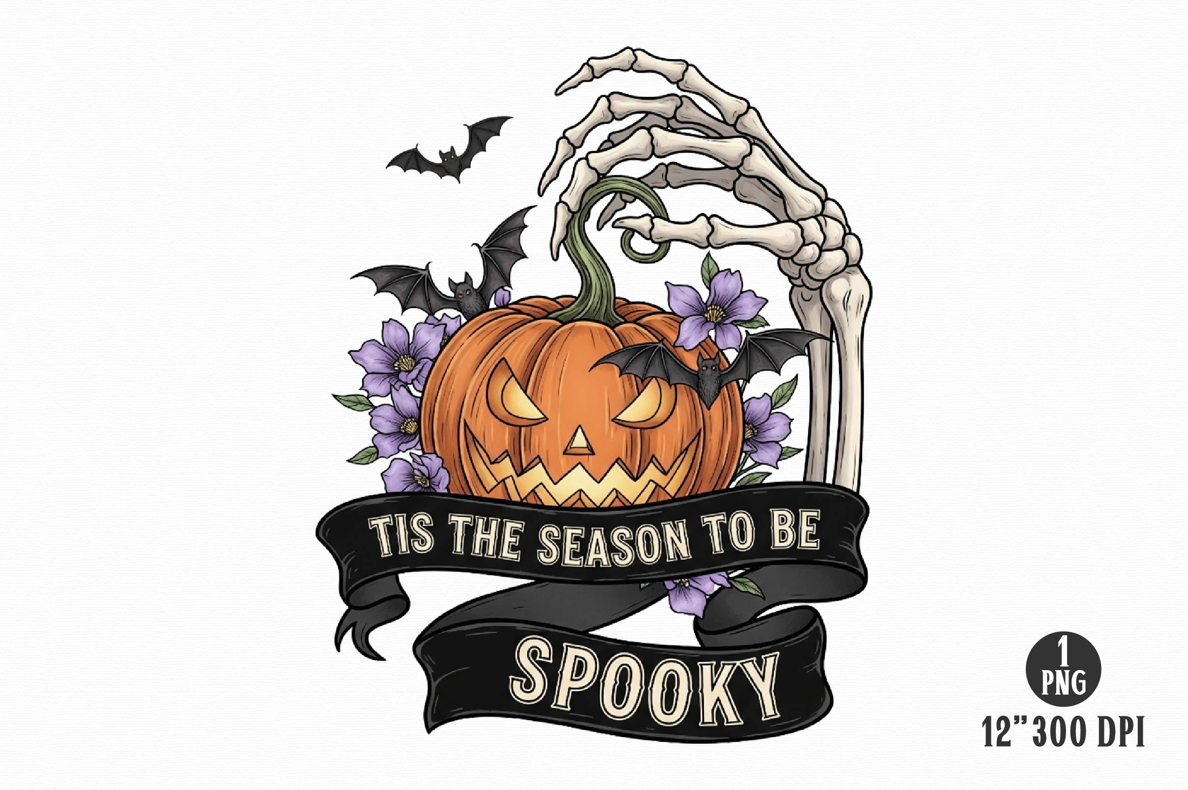 Skeleton Halloween Quote Clipart Bundle 15