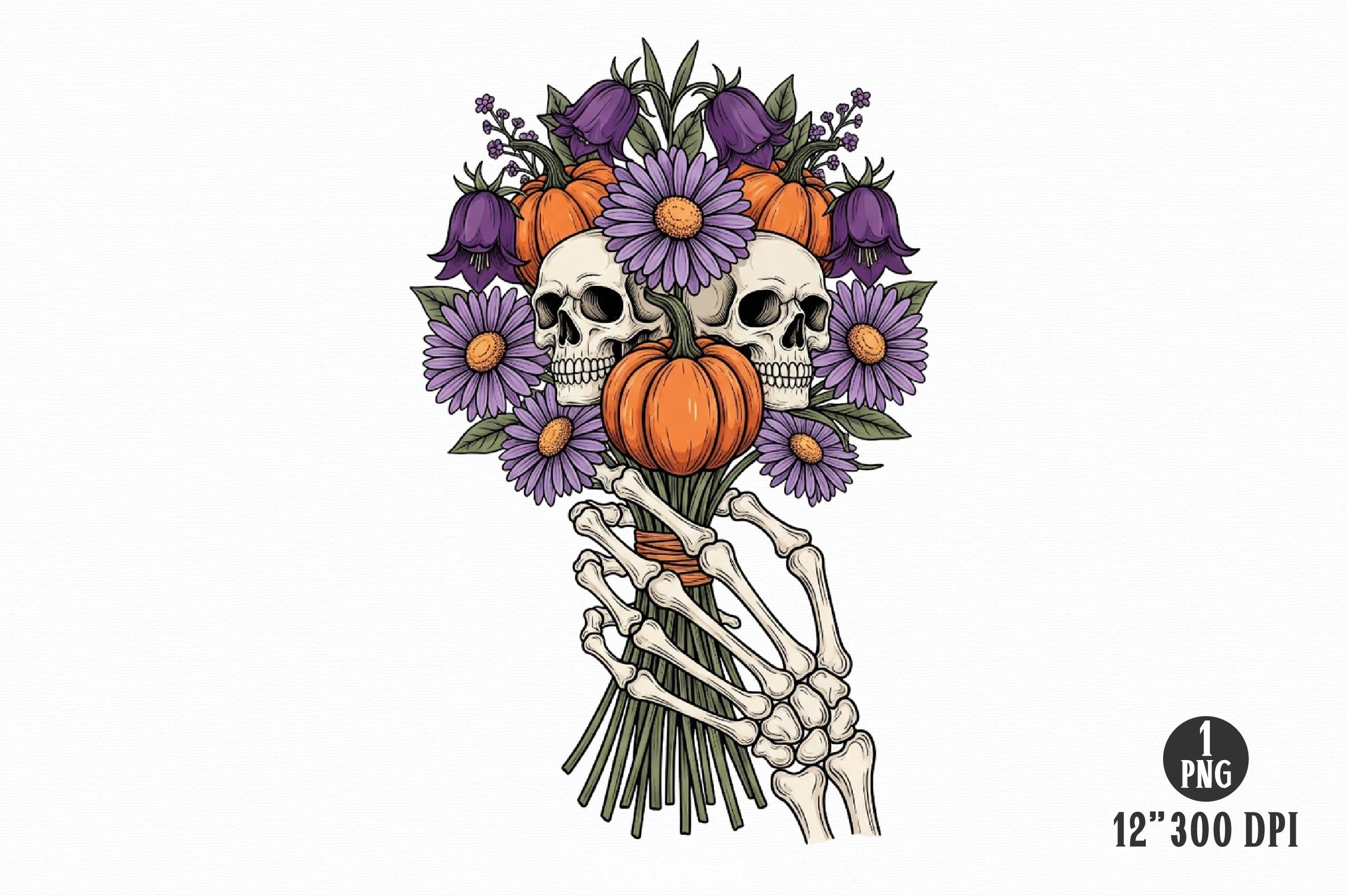 Skeleton Halloween Quote Clipart Bundle 7