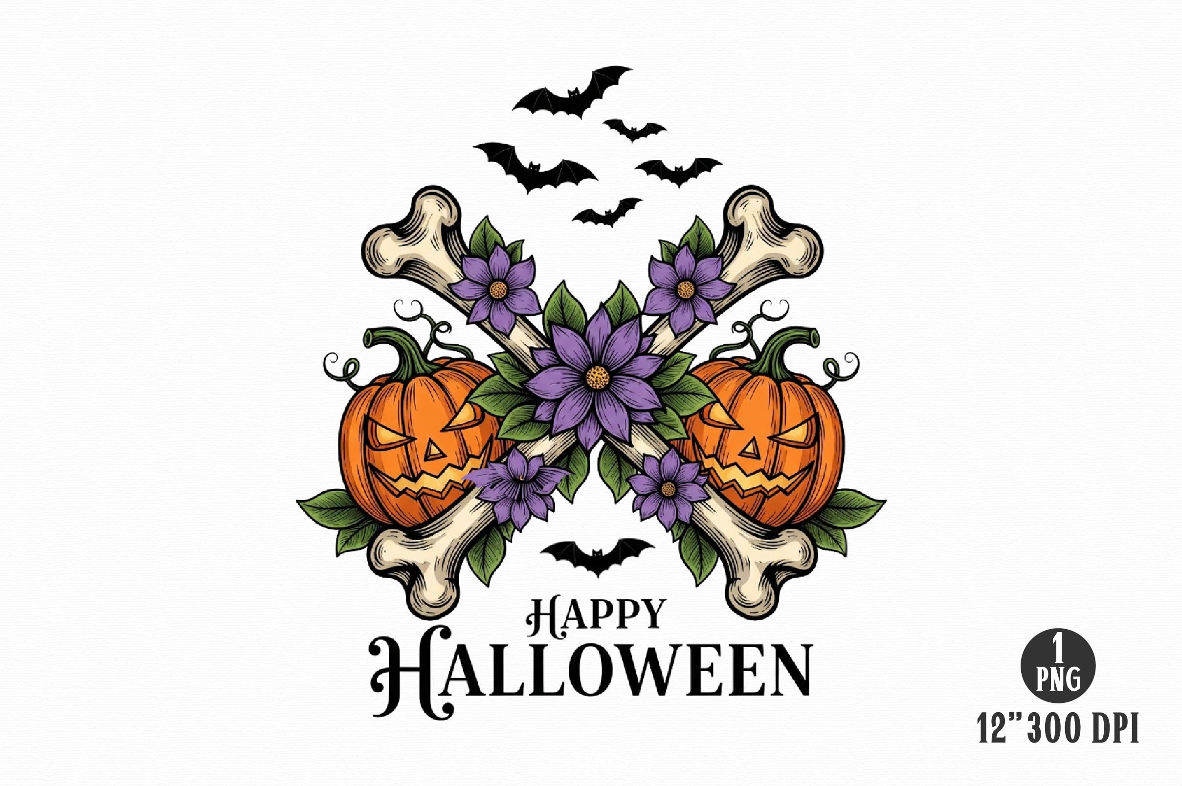 Skeleton Halloween Quote Clipart Bundle 12