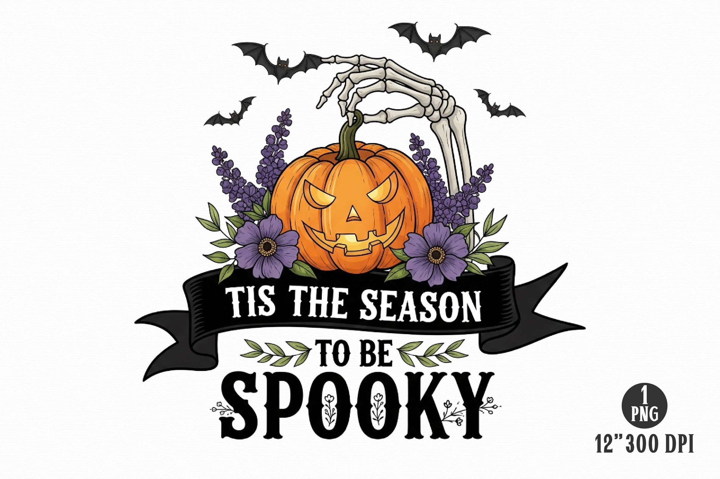 Skeleton Halloween Quote Clipart Bundle 11