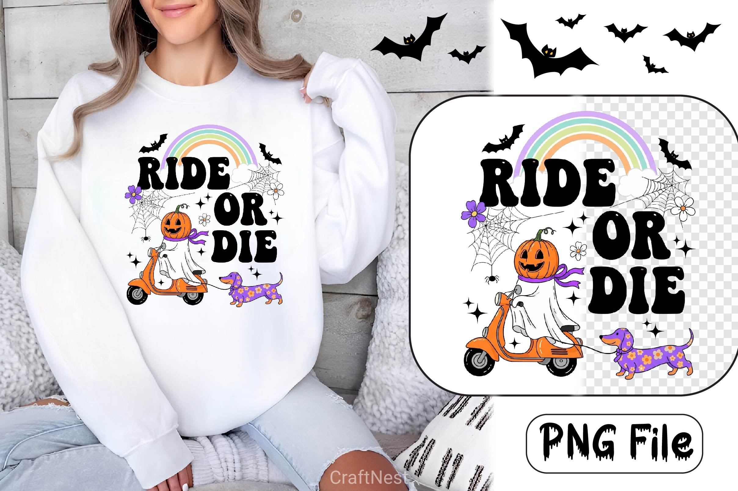 Groovy Halloween Clipart Bundle 11