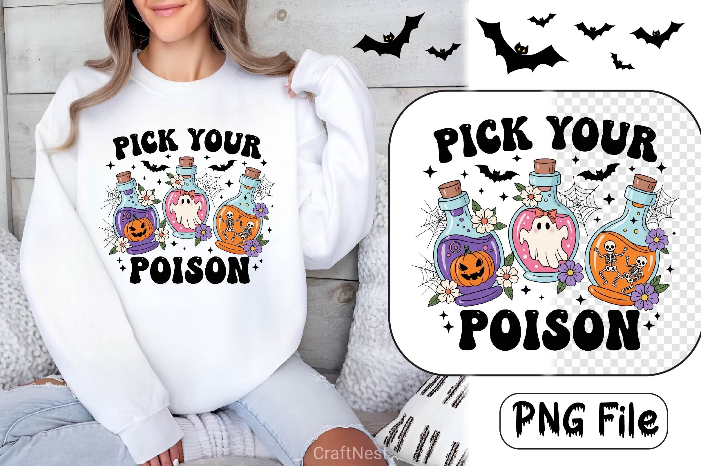 Groovy Halloween Clipart Bundle 14