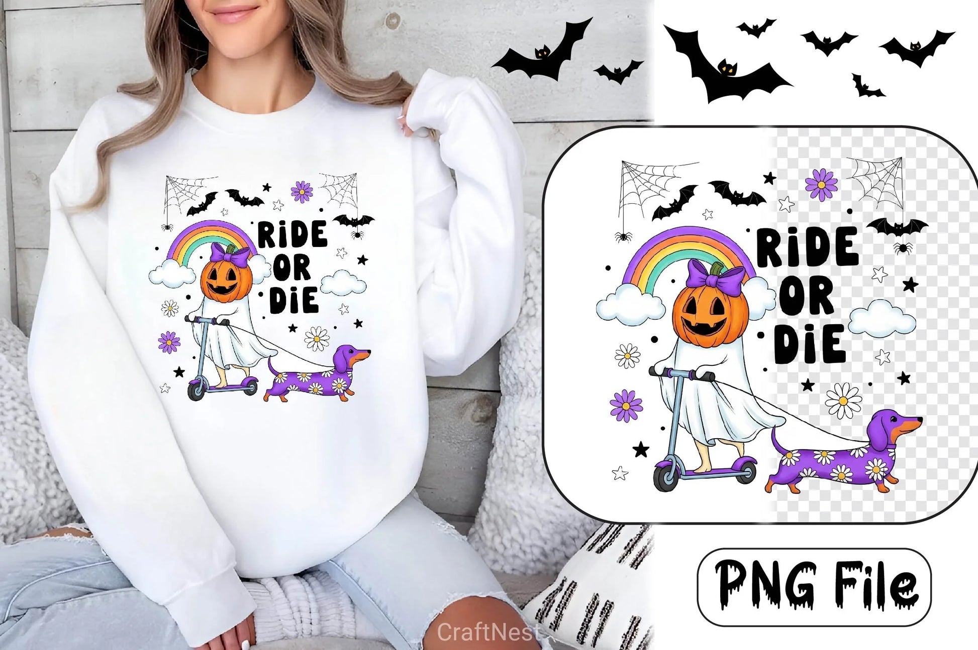 Groovy Halloween Clipart Bundle 12 - CraftNest - Digital Crafting and Art