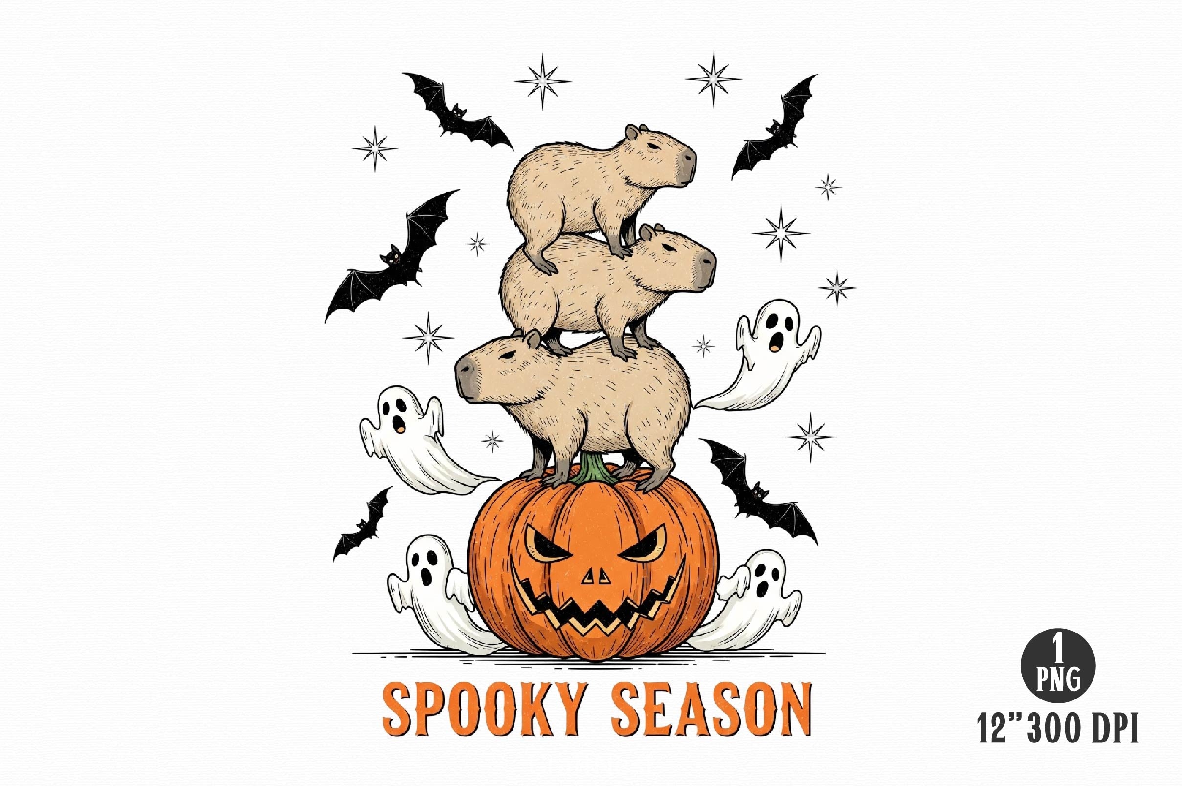 Halloween Capybara Clipart Bundle 2