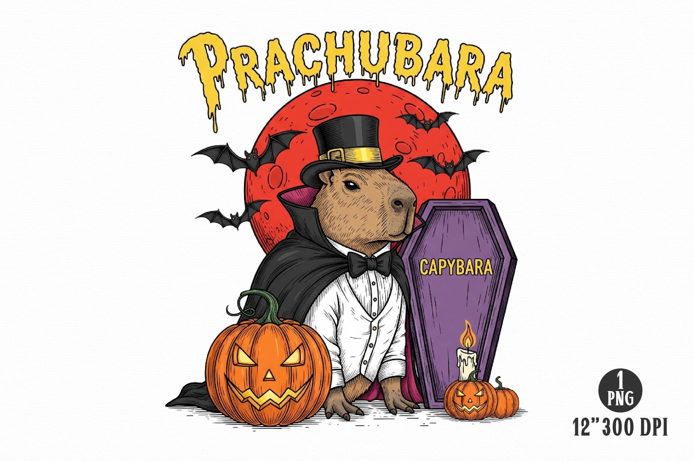 Halloween Capybara Clipart Bundle 4