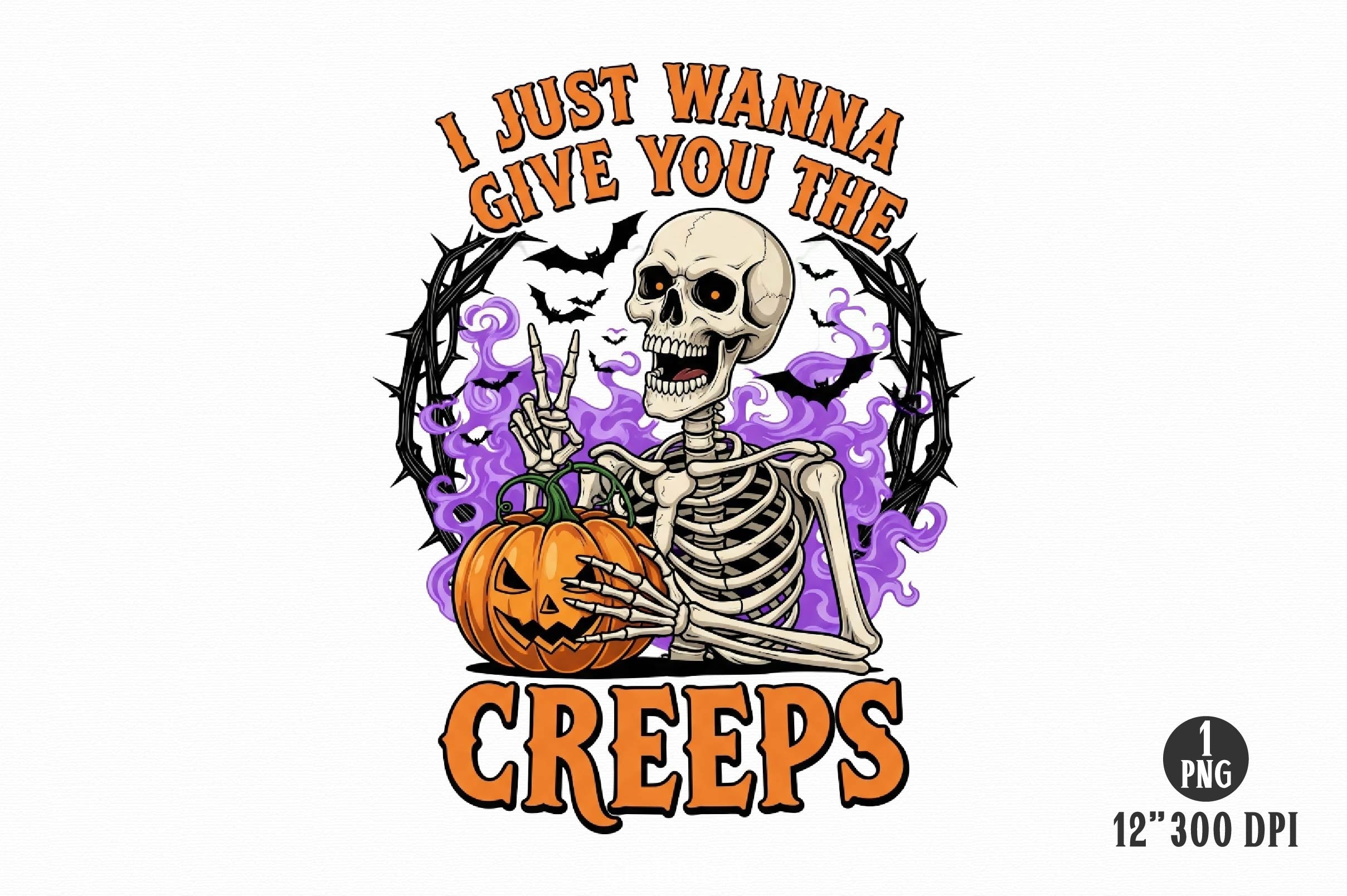 Skeleton Halloween Quote Clipart Bundle 17