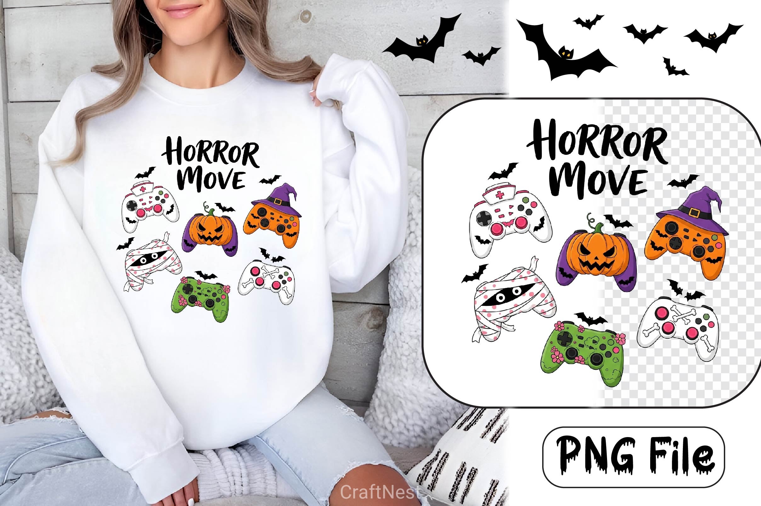 Groovy Halloween Clipart Bundle 23