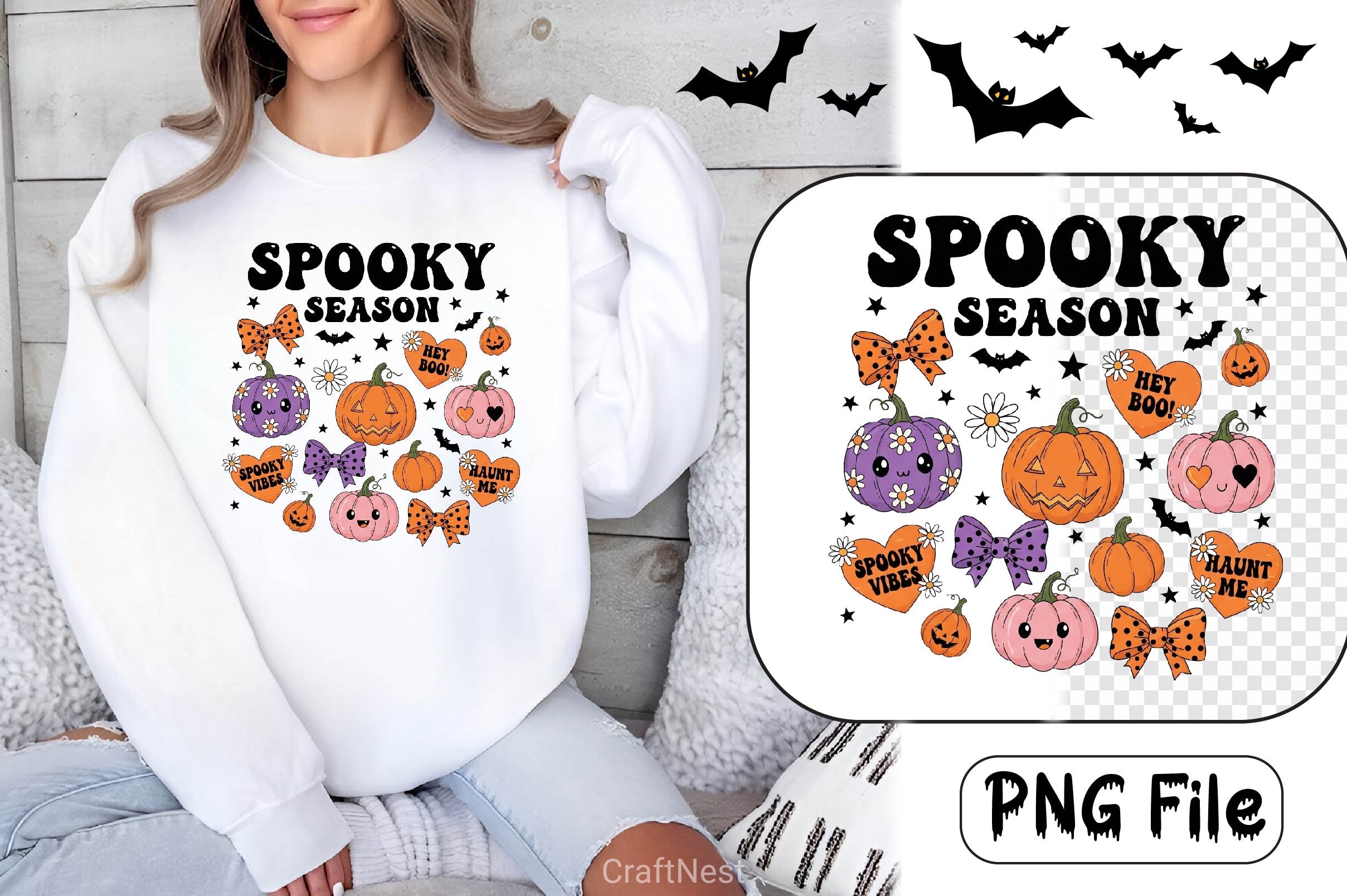 Groovy Halloween Clipart Bundle 9