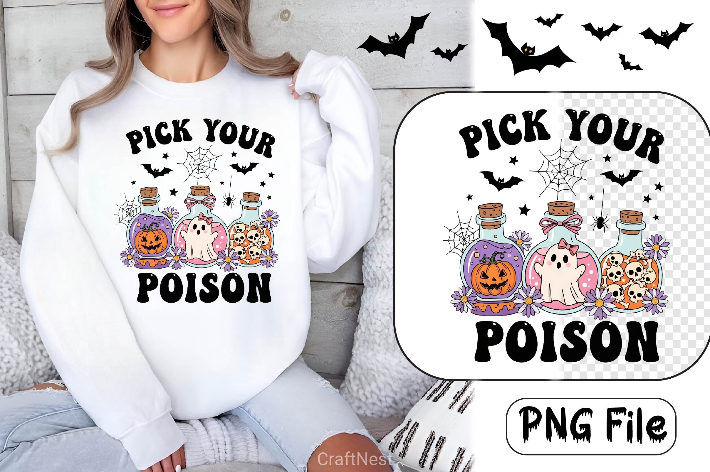 Groovy Halloween Clipart Bundle 6