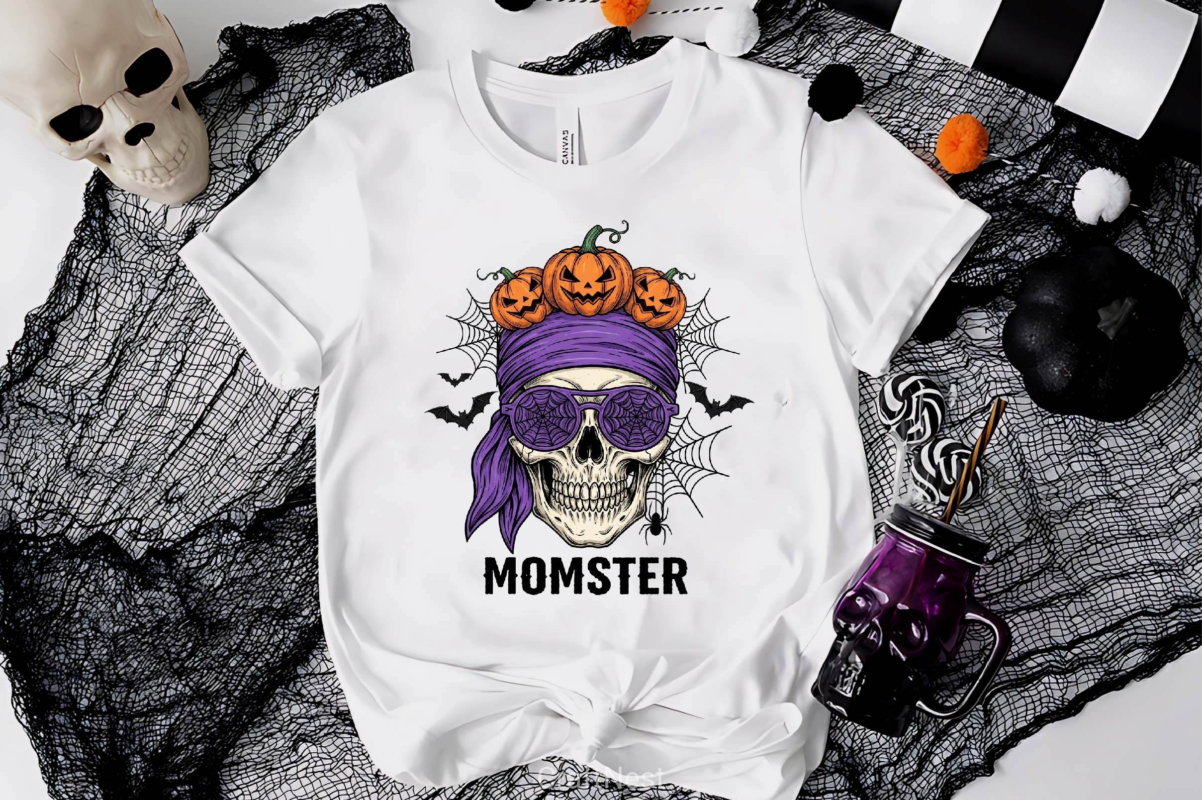 Skeleton Halloween Quote Clipart Bundle 14