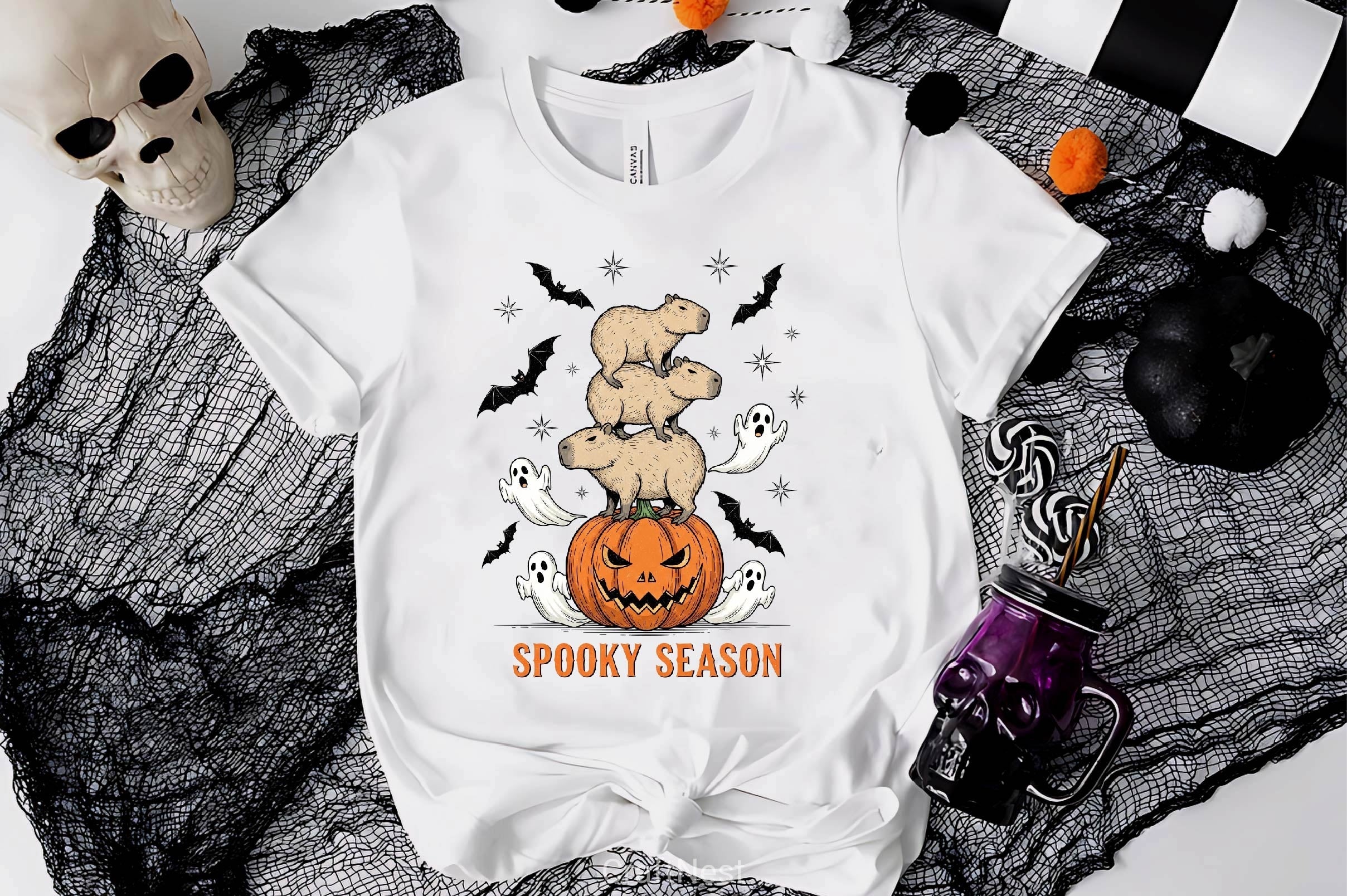 Halloween Capybara Clipart Bundle 2