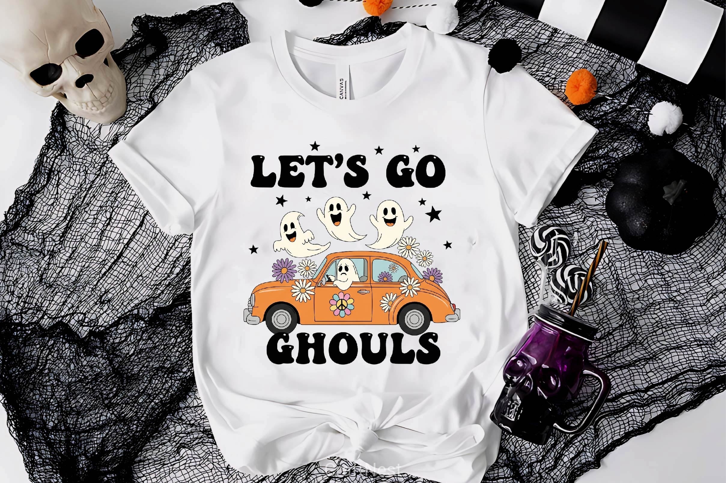 Groovy Halloween Clipart Bundle 16