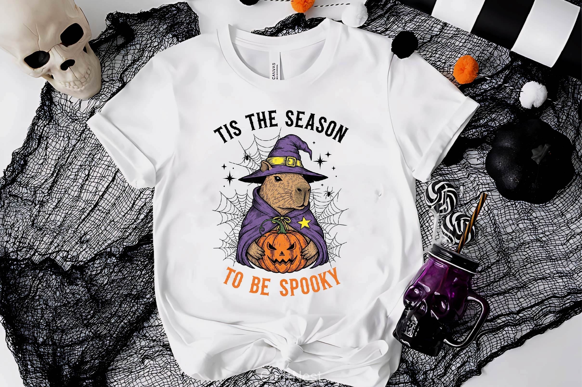 Halloween Capybara Clipart Bundle 14