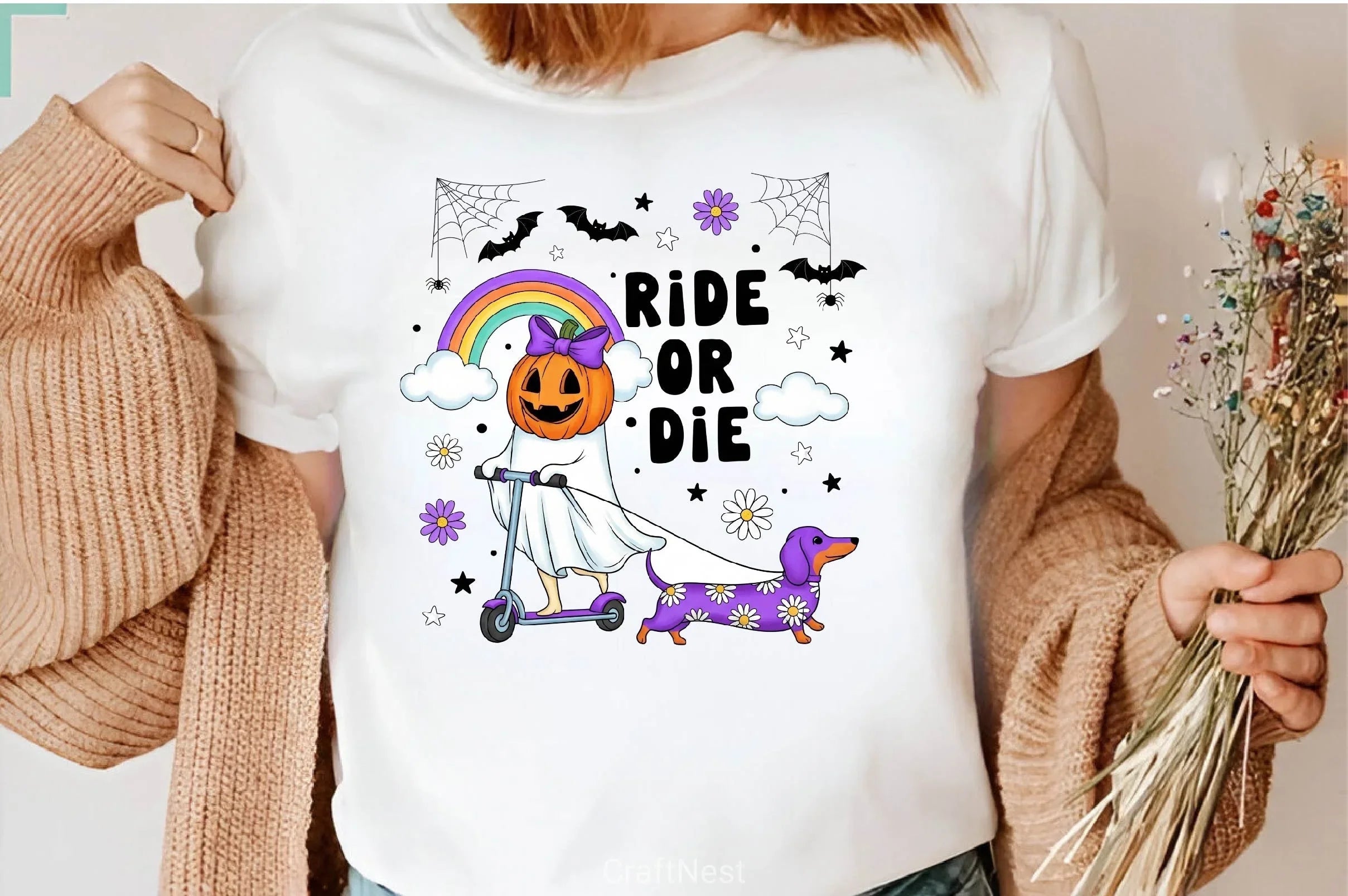 Groovy Halloween Clipart Bundle 12 - CraftNest - Digital Crafting and Art