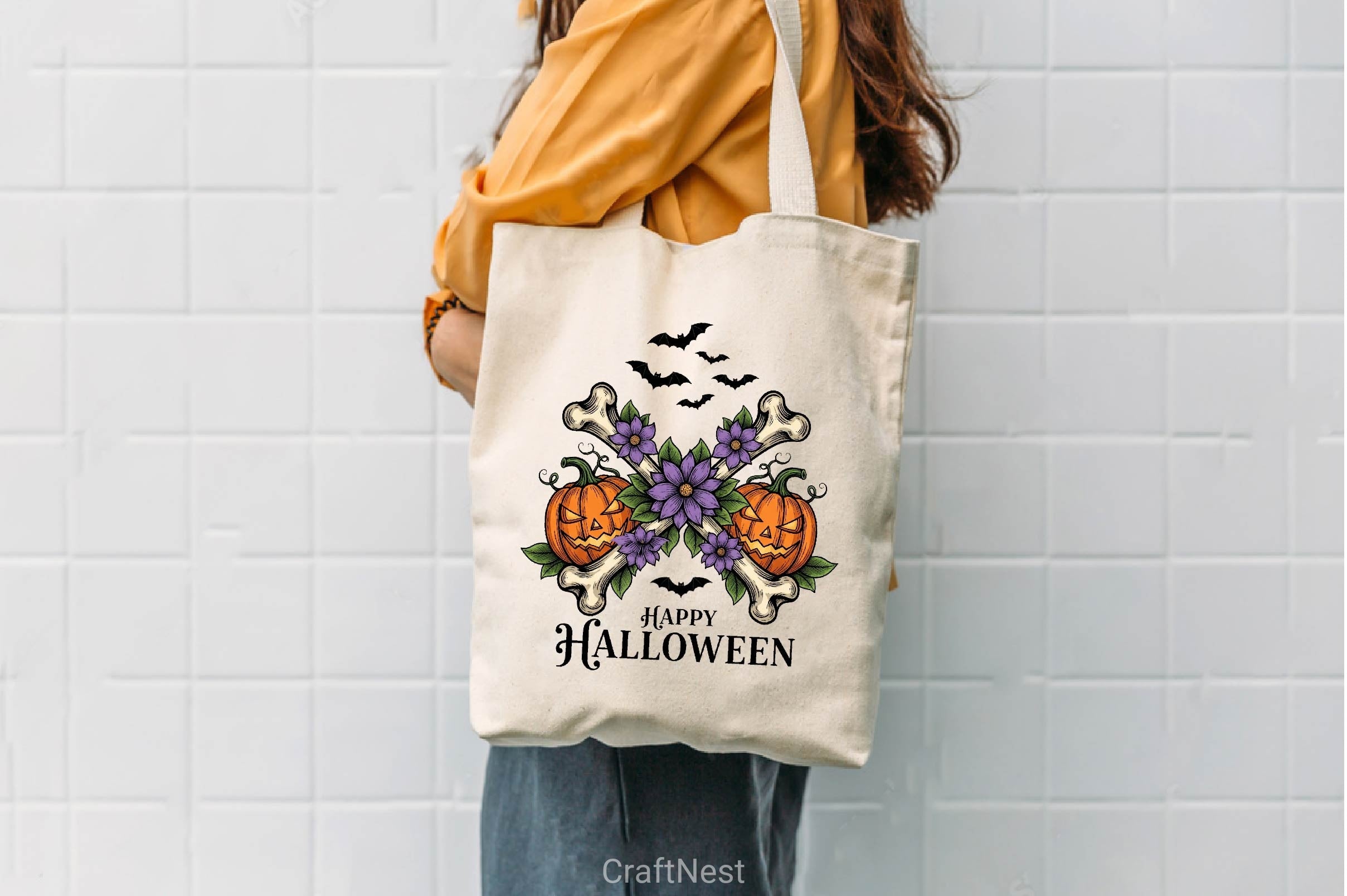 Skeleton Halloween Quote Clipart Bundle 12