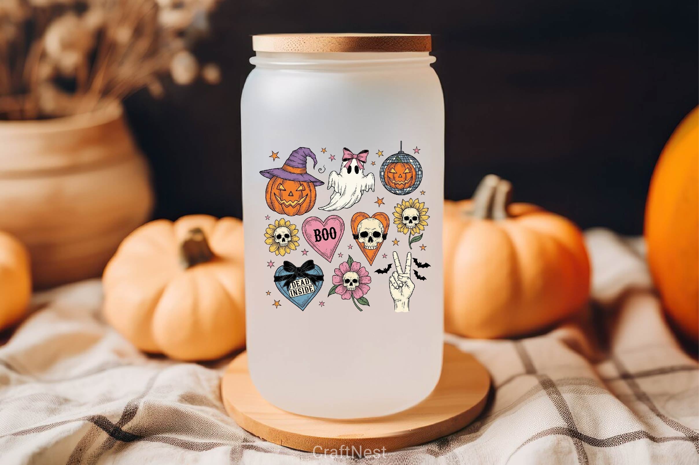 Retro Halloween Clipart Bundle