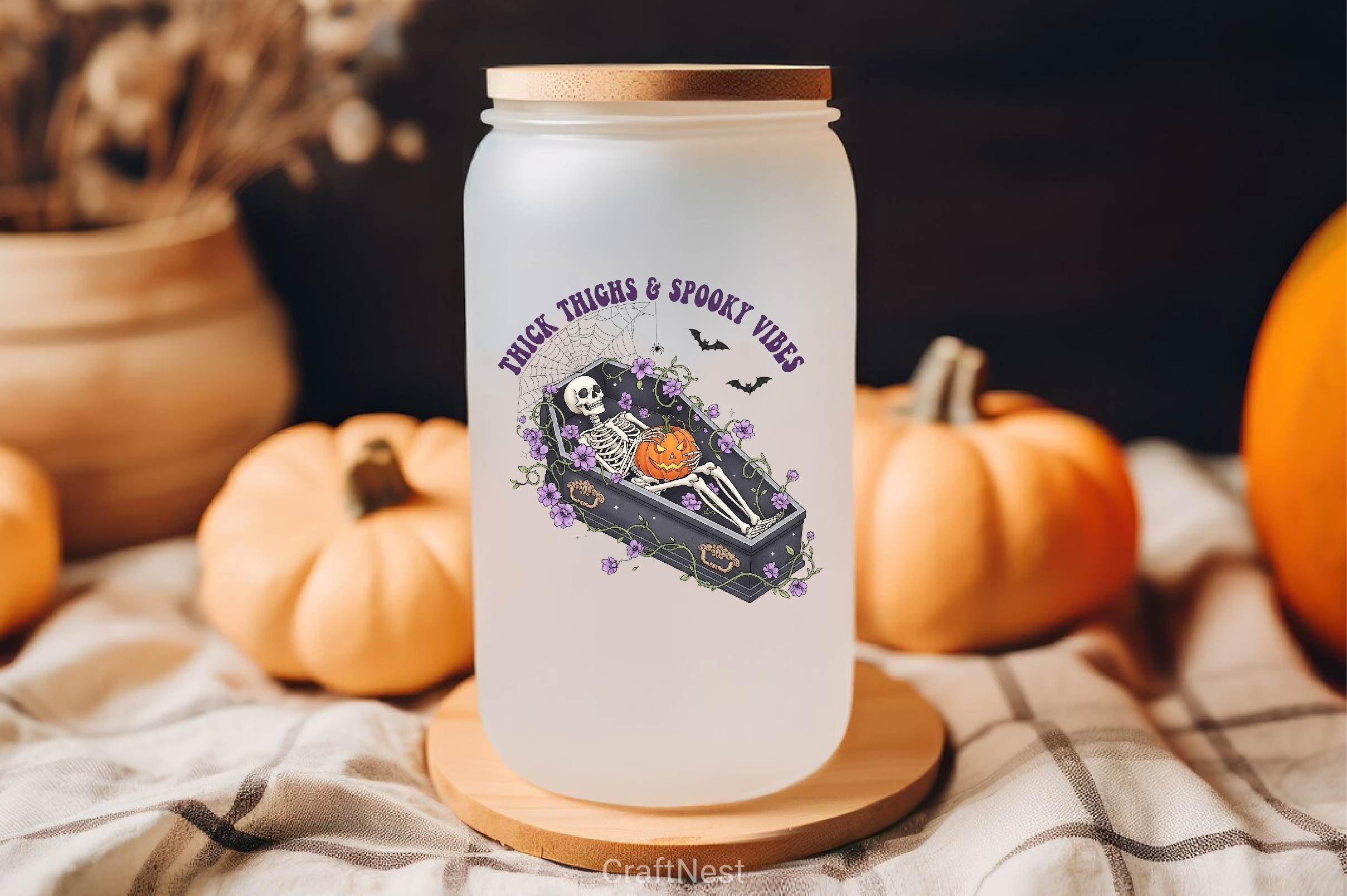 Skeleton Halloween Quote Clipart Bundle 6