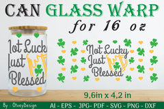 St Patrick's Day 16oz Can Glass Wrap SVG Bundle 2 - CraftNest - Digital Crafting and Art