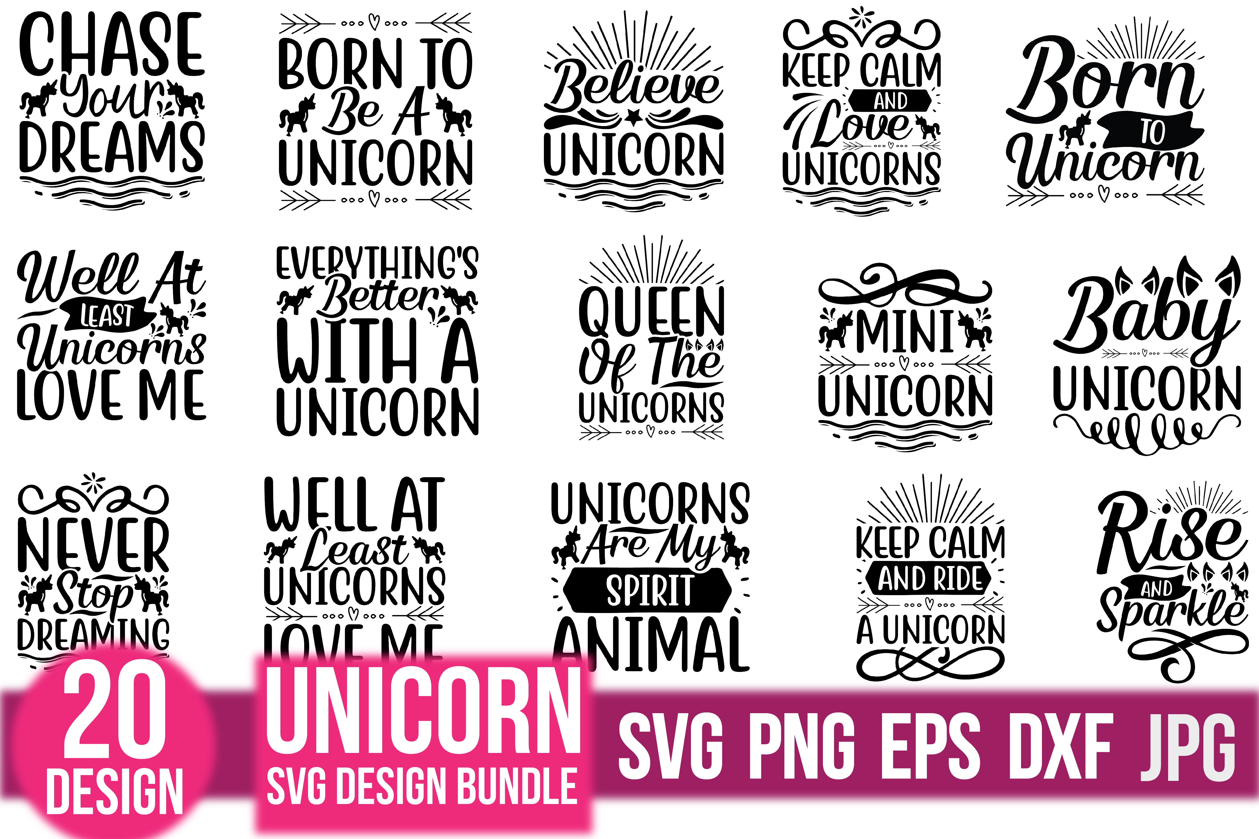 Unicorn SVG Bundle 10