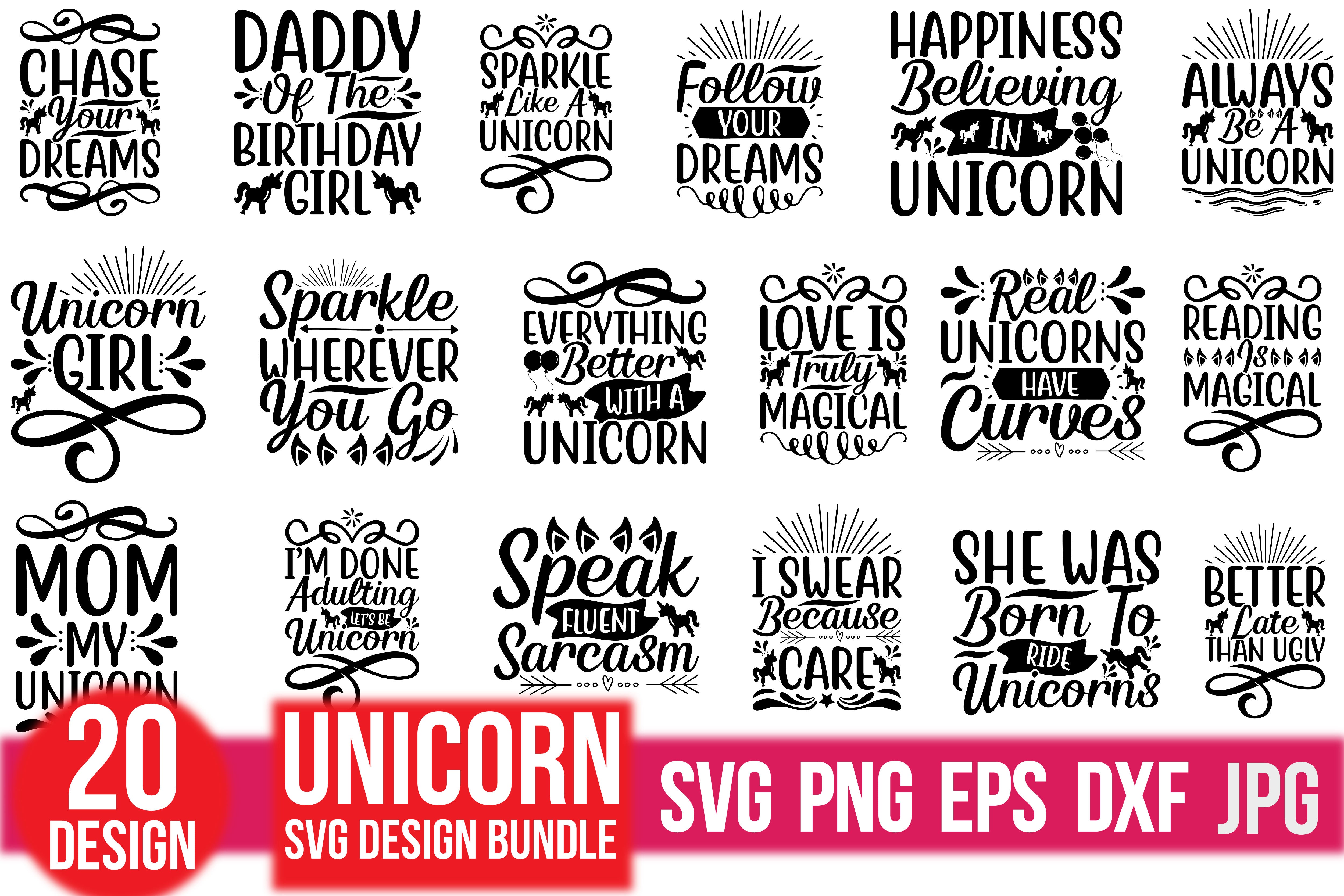 Unicorn SVG Bundle 6