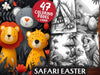 Safari Easter Coloring Books