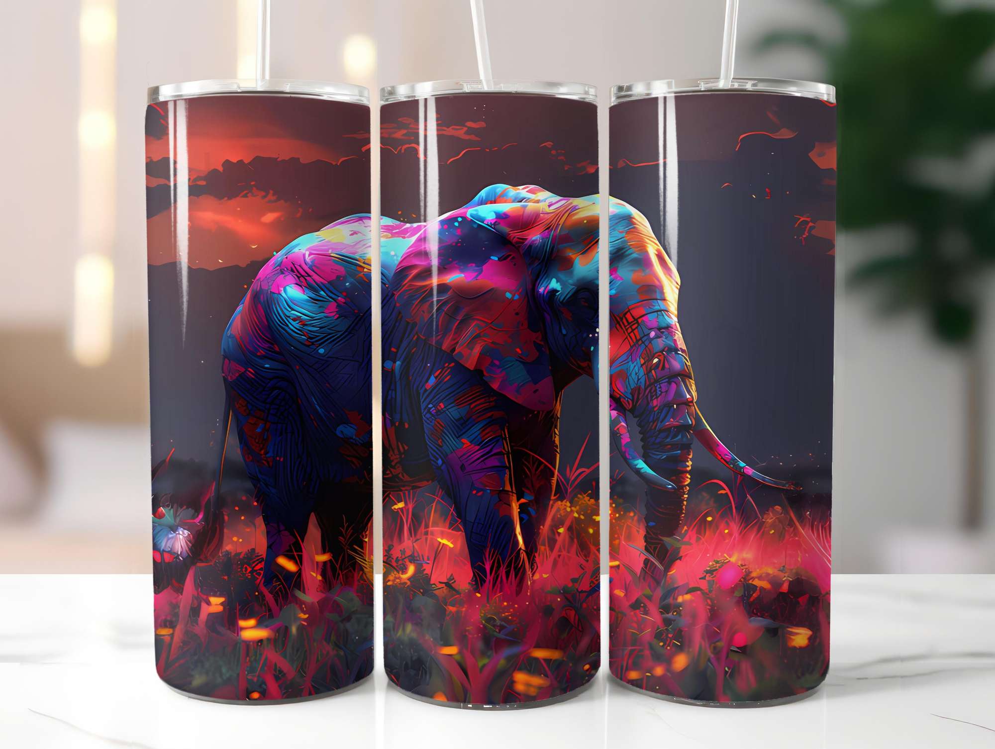 Safari Summer 3 Tumbler Wrap - CraftNest - Digital Crafting and Art