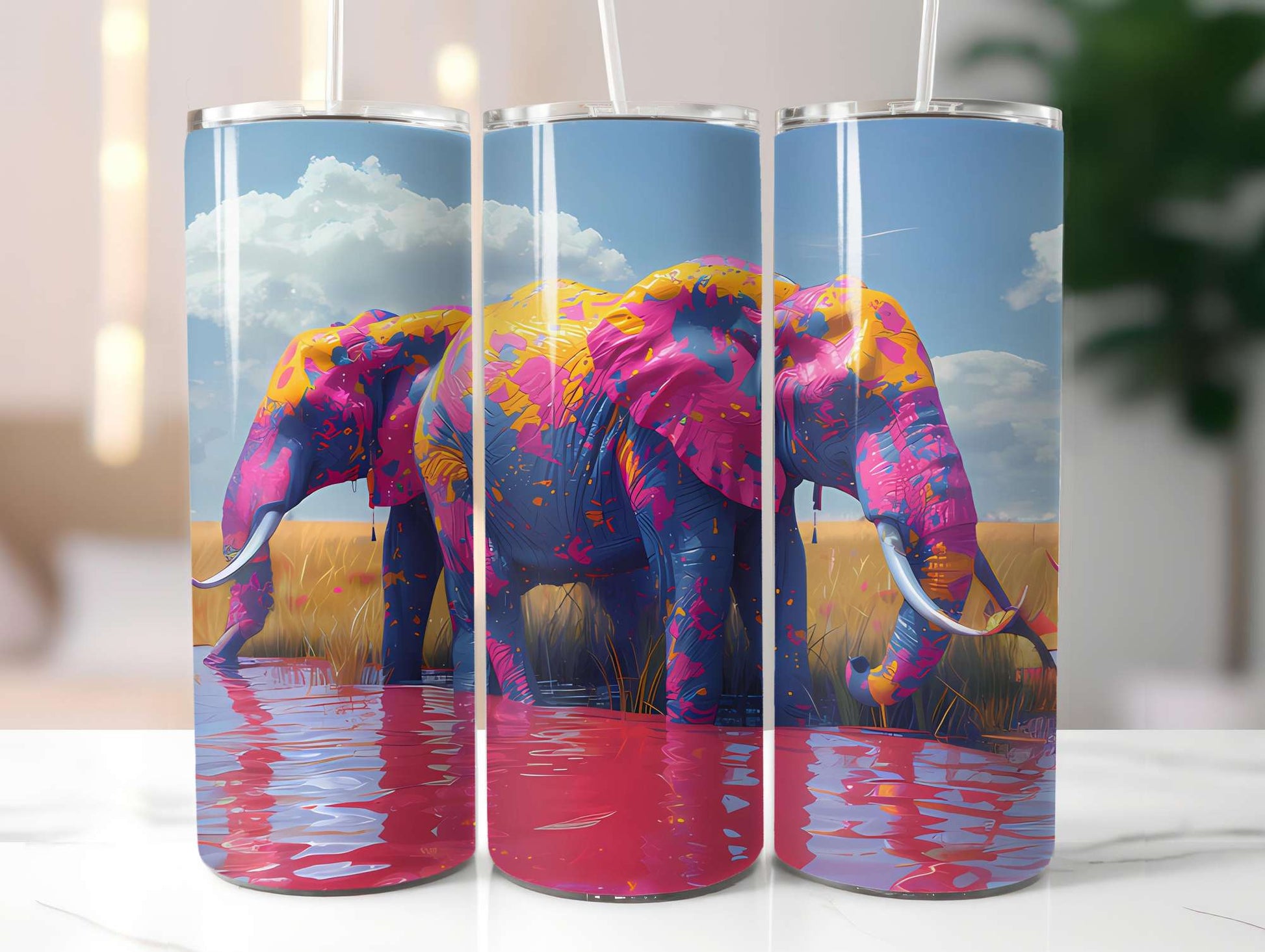 Safari Summer 3 Tumbler Wrap - CraftNest - Digital Crafting and Art