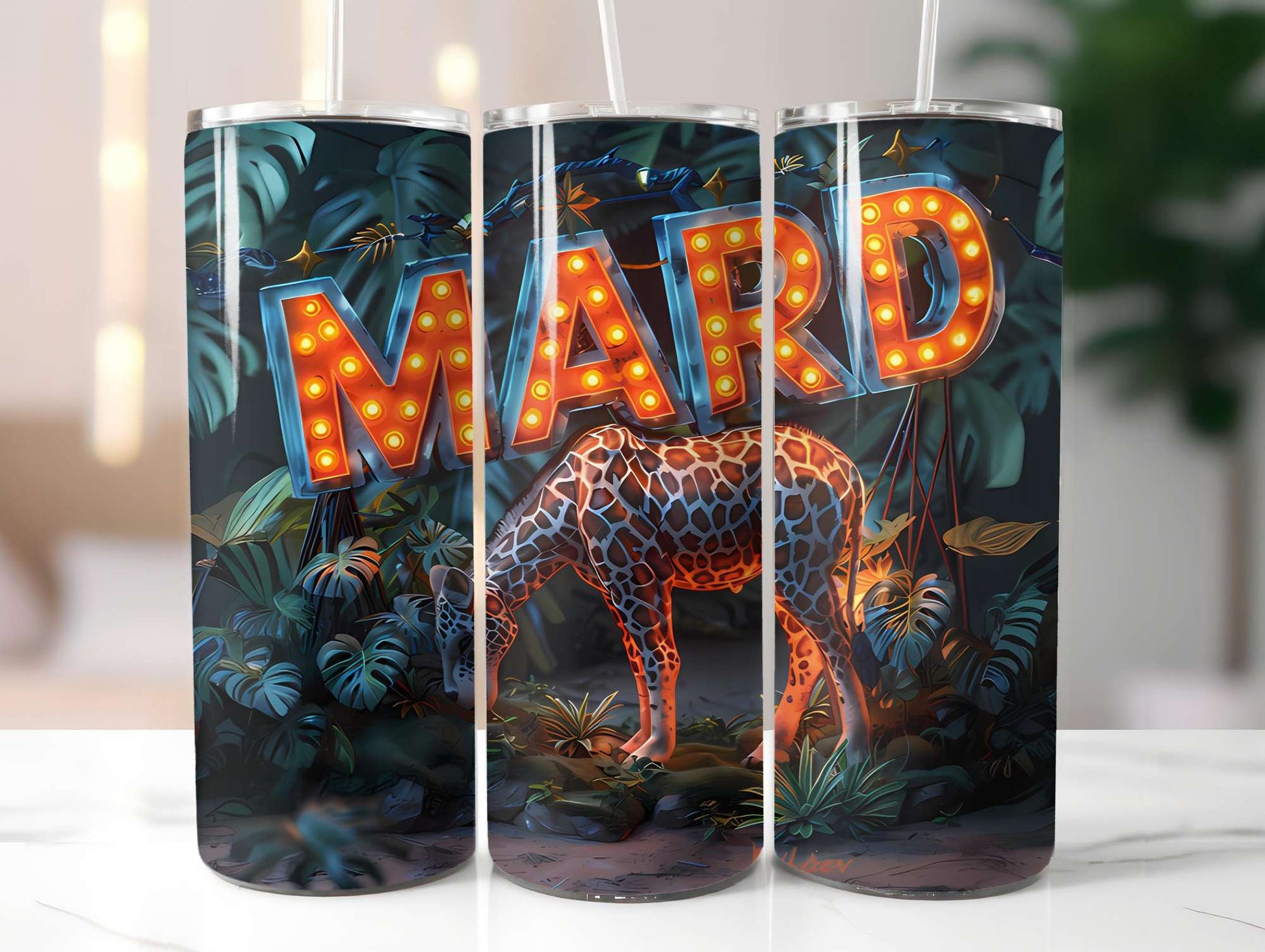 Safari Summer 3 Tumbler Wrap - CraftNest - Digital Crafting and Art