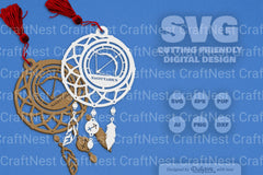 Sagittarius Dream Catcher Laser Cut Clipart Set - CraftNest - Digital Crafting and Art