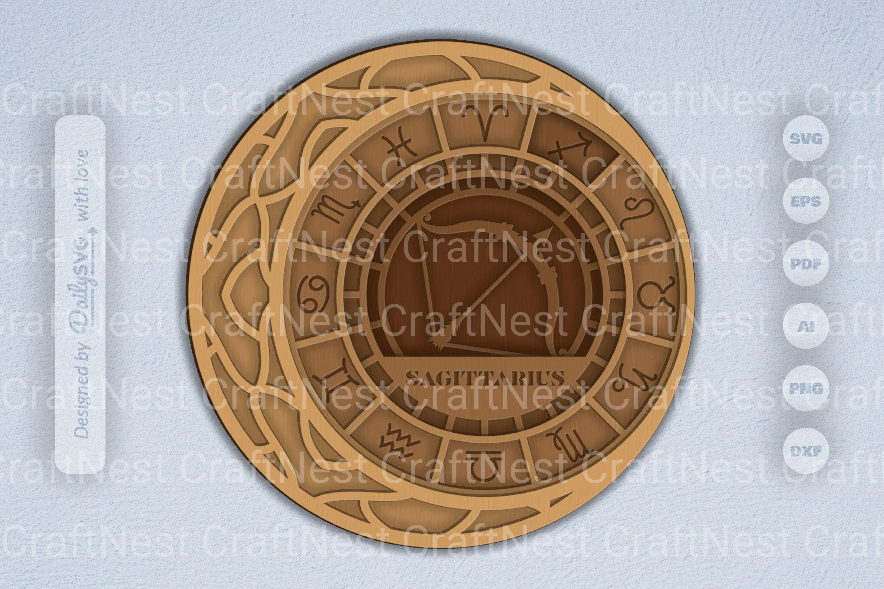 Sagittarius Zodiac Laser Cut SVG Bundle