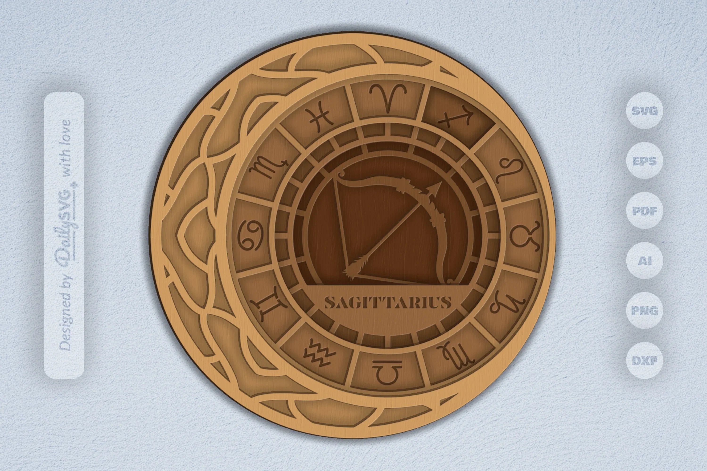 Sagittarius Zodiac Laser Cut SVG Bundle - CraftNest - Digital Crafting and Art