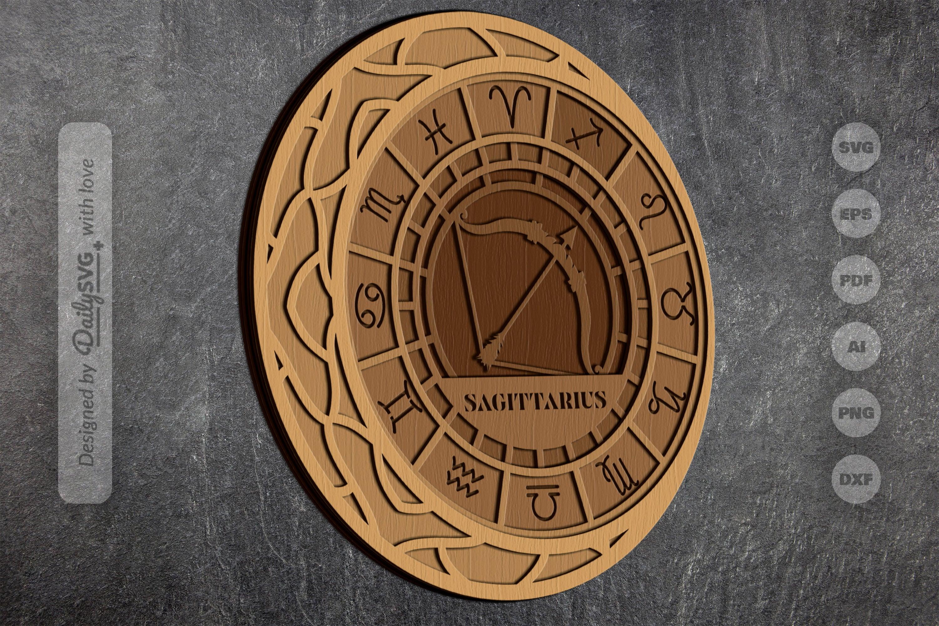 Sagittarius Zodiac Laser Cut SVG Bundle - CraftNest - Digital Crafting and Art