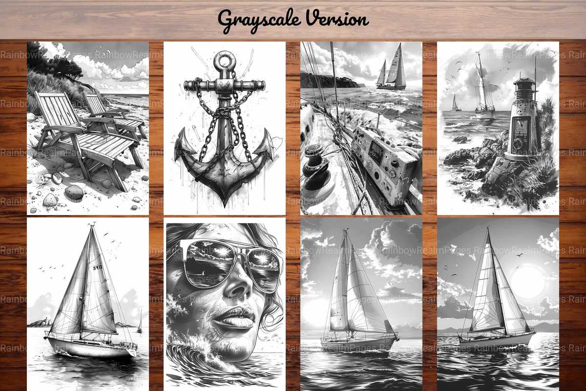 Sailing Coloring Books - CraftNest - Digital Crafting and Art