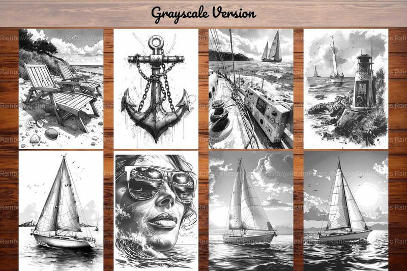 Sailing Coloring Books - CraftNest - Digital Crafting and Art