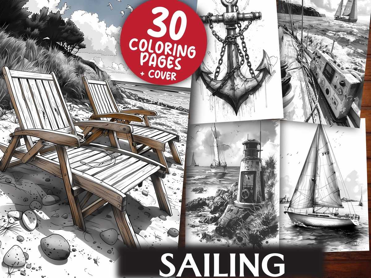 Sailing Coloring Books - CraftNest - Digital Crafting and Art