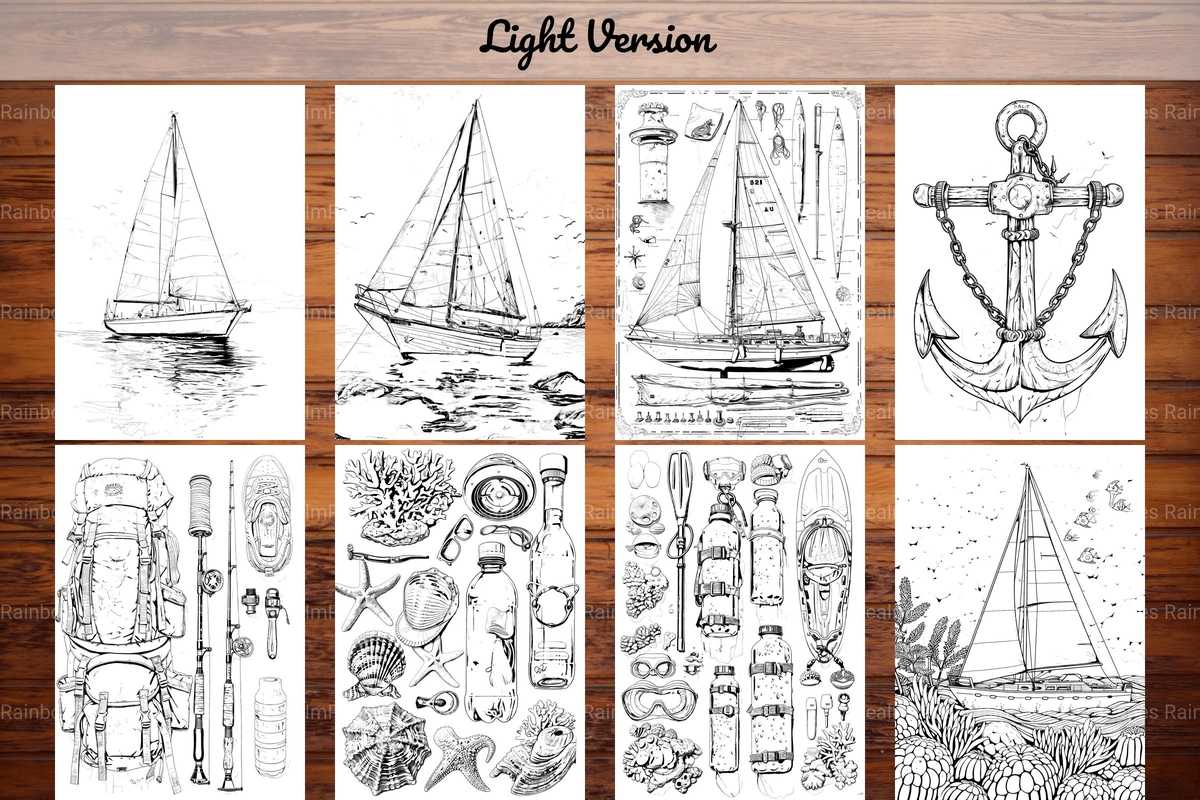Sailing Coloring Books - CraftNest - Digital Crafting and Art